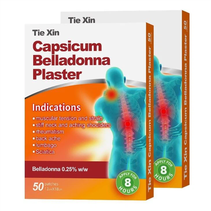 Takahi Hot Porous Capsicum Pain Relief Belladonna Plaster 12cm X18cm